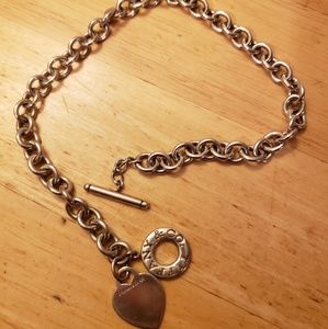 Tiffany & Co Heart and Toggle Necklace